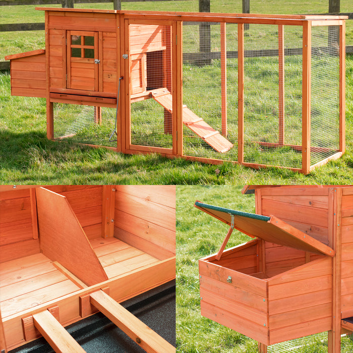 KCT Barcelona Extra Large 8FT Chicken Coop and run