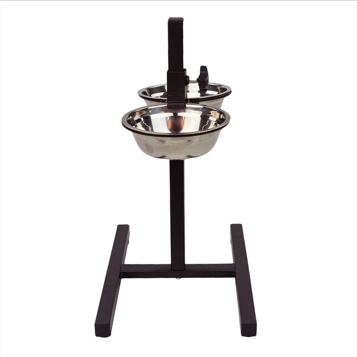 KCT Adjustable Pet Stand with 2 Bowls