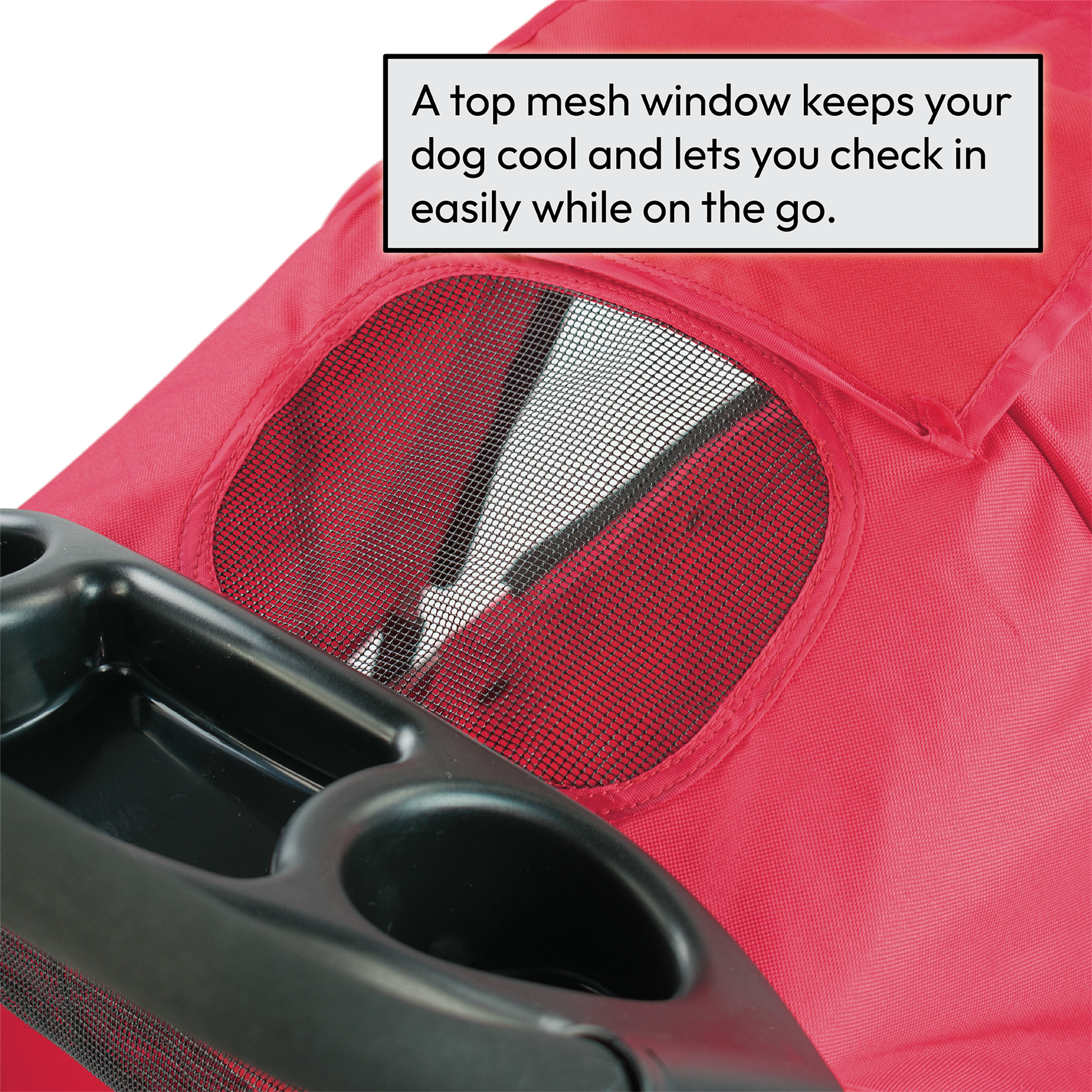 KCT Hooded Pet Stroller with Storage