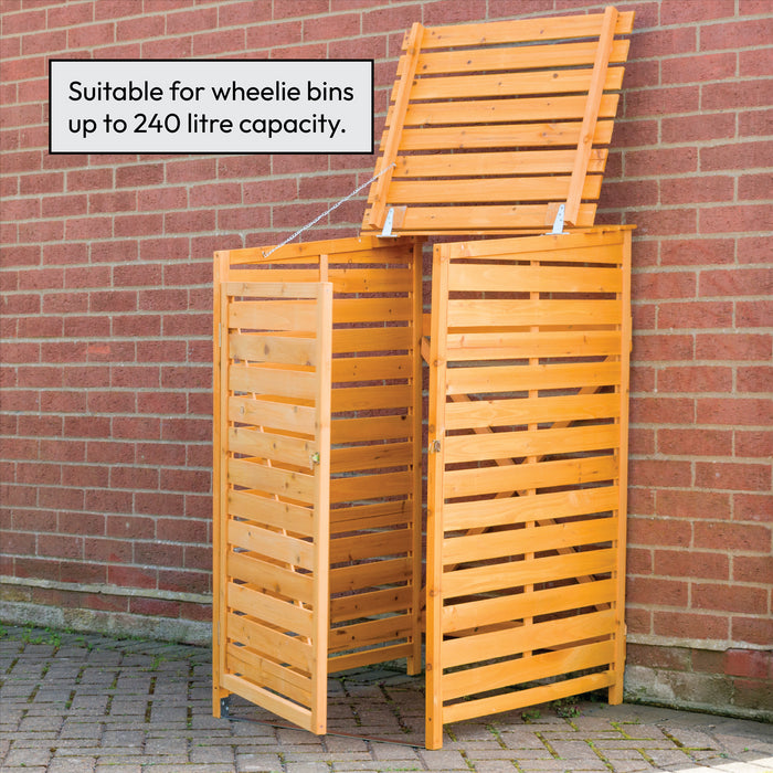 KCT Single Wheelie Bin Storage Shed