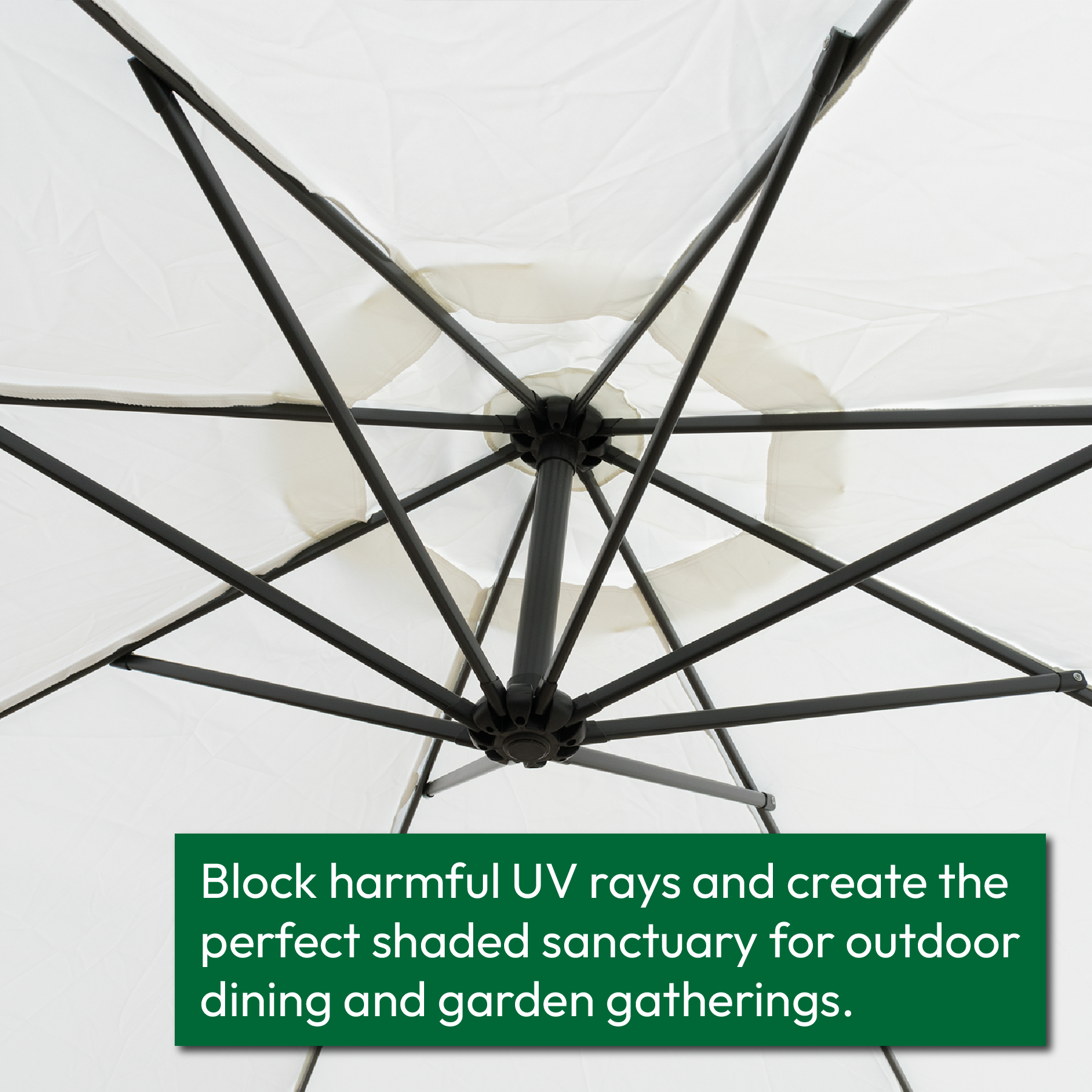 KCT 3m Large Cantilever Garden Parasols Only