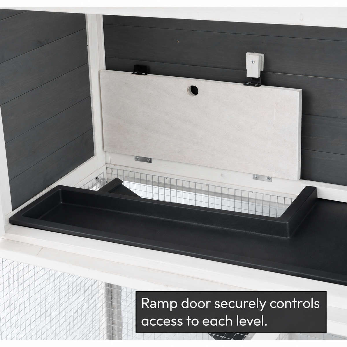 KCT Ancona 4ft Rabbit Hutch with Extended Run - Grey