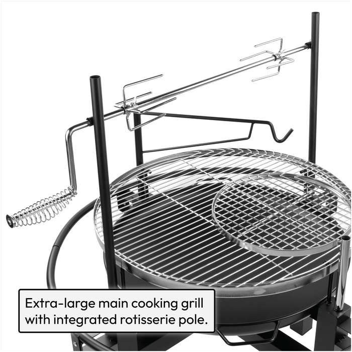 KCT Outdoor BBQ Grill with Rotisserie