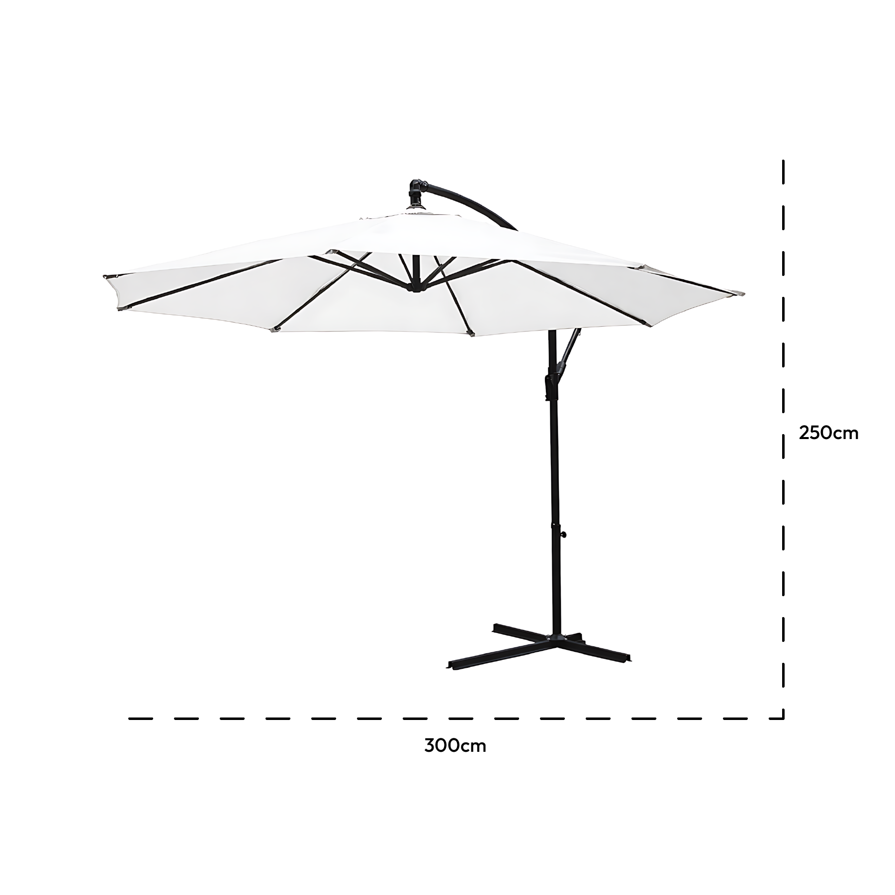 KCT 3m Large Cantilever Garden Parasols Only