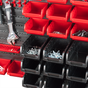 KCT 72pc Wall Mount Storage Bin Organiser