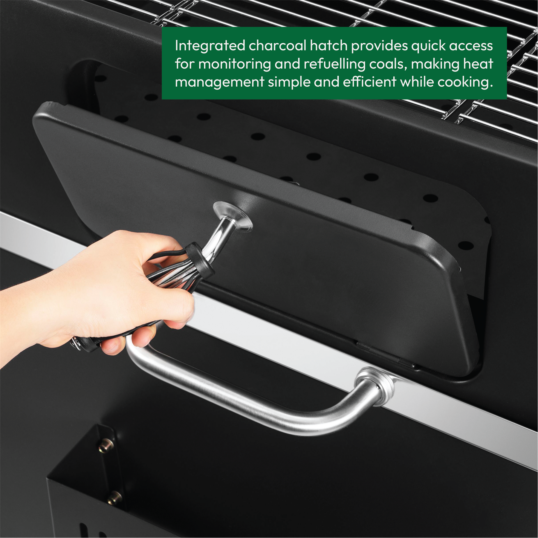 KCT XXL Charcoal BBQ Grill & Smoker