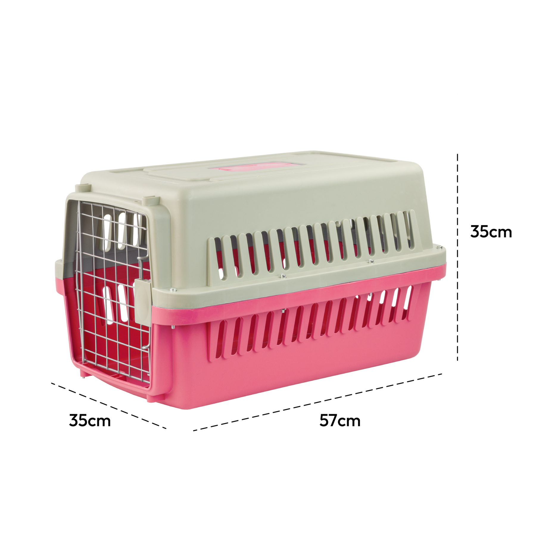 KCT Portable Plastic Pet Carrier Box Cat Dog Puppy Animal Cages