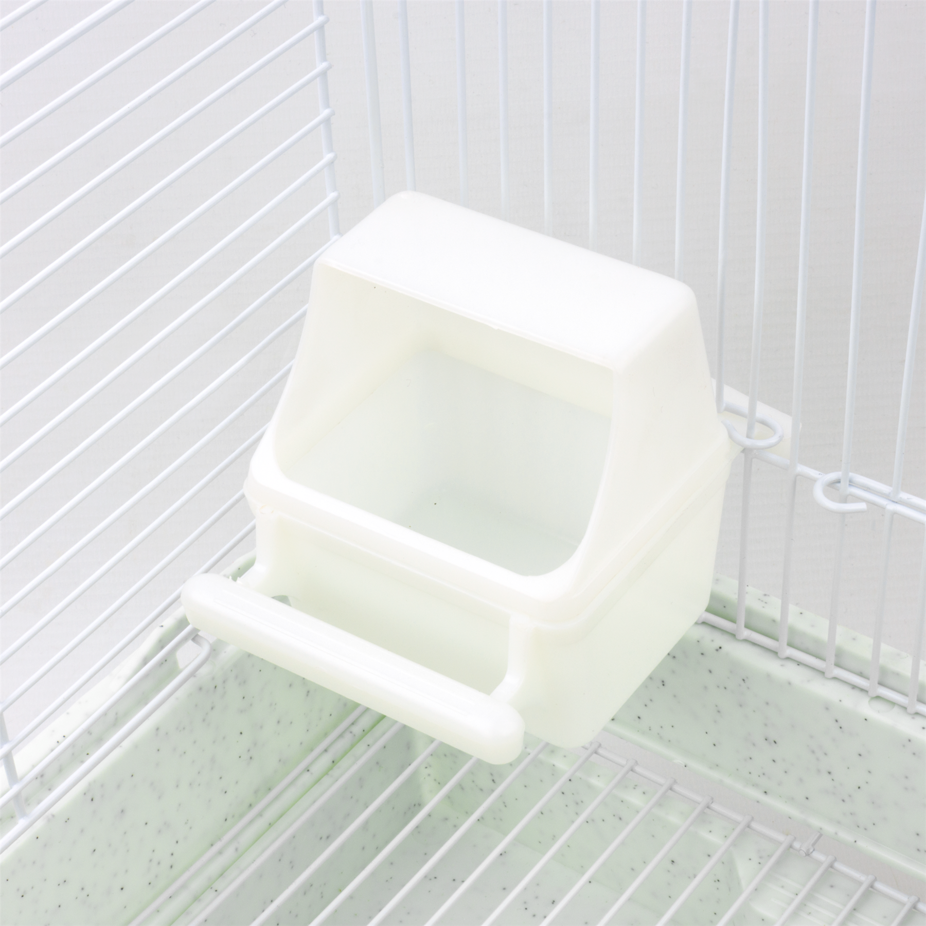 KCT Lima Plus Exotic Portable Bird Small Cage - White