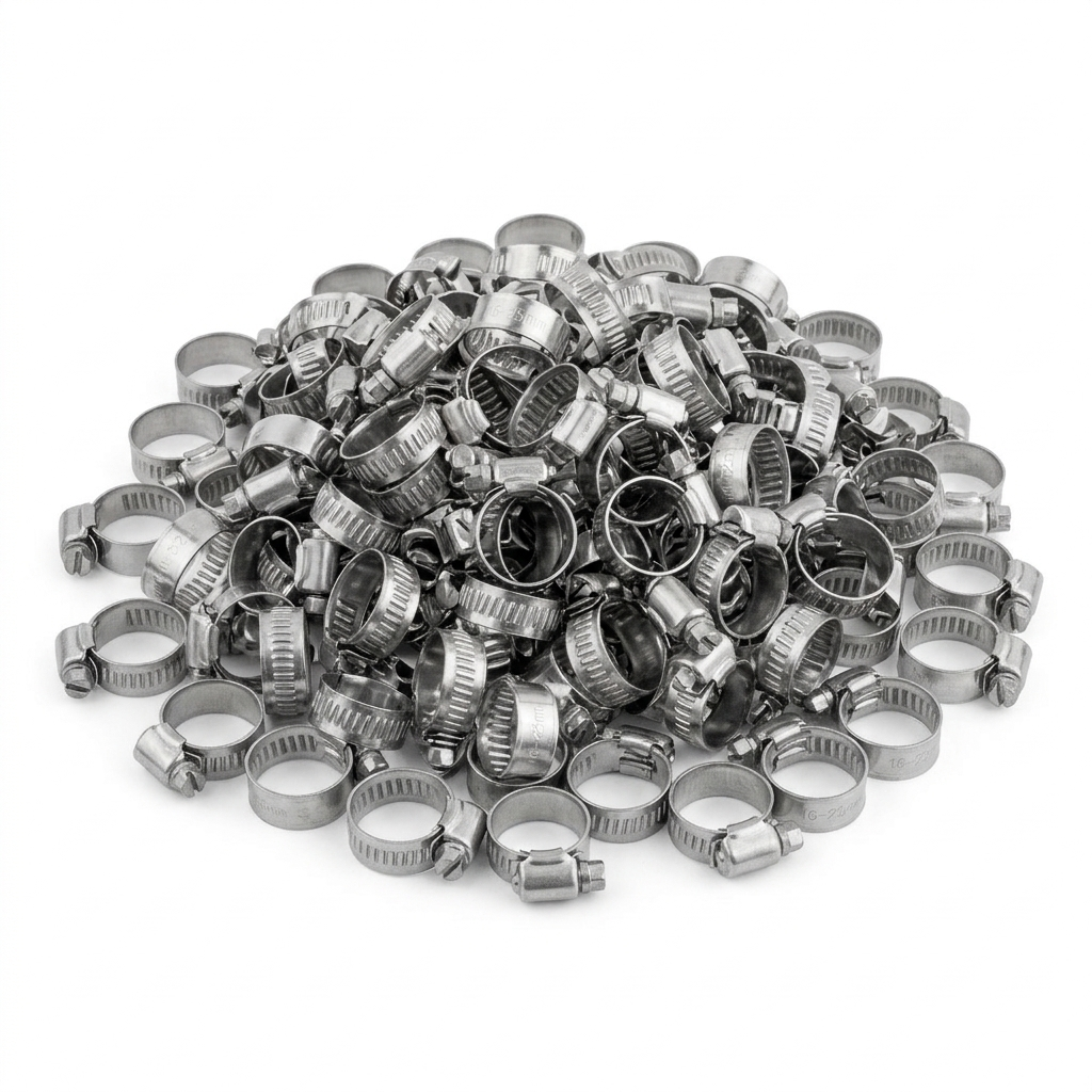 KCT Stainless Steel Hose Pipe Clip Tube Clamps for All types of Hose - Bulk Trade Pack