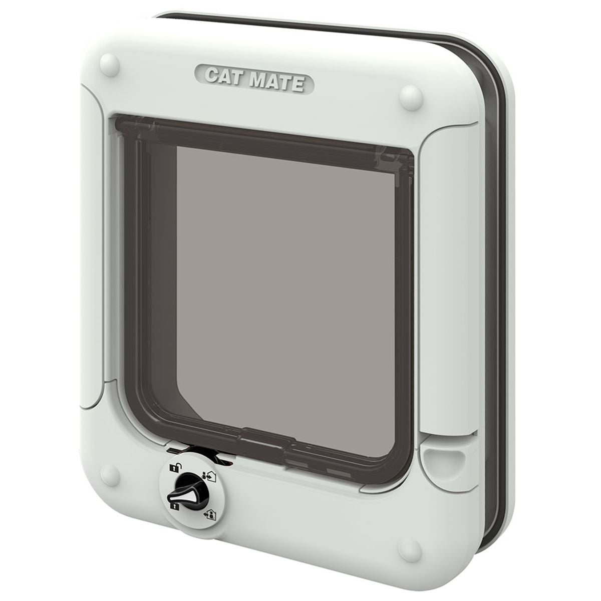 Cat Mate Rotary Way Locking Cat Flap (358W) Pet Entry Exit Door