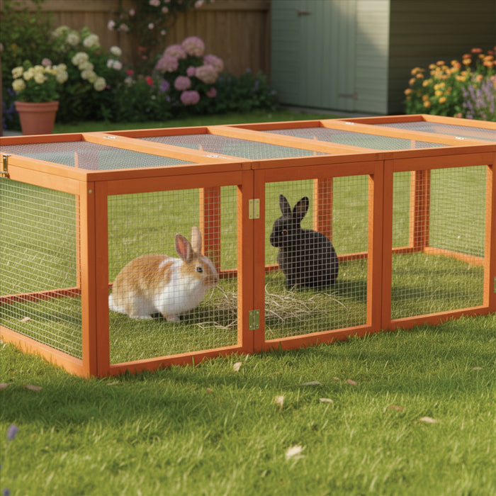 KCT 6ft Wooden Folding Pet Run