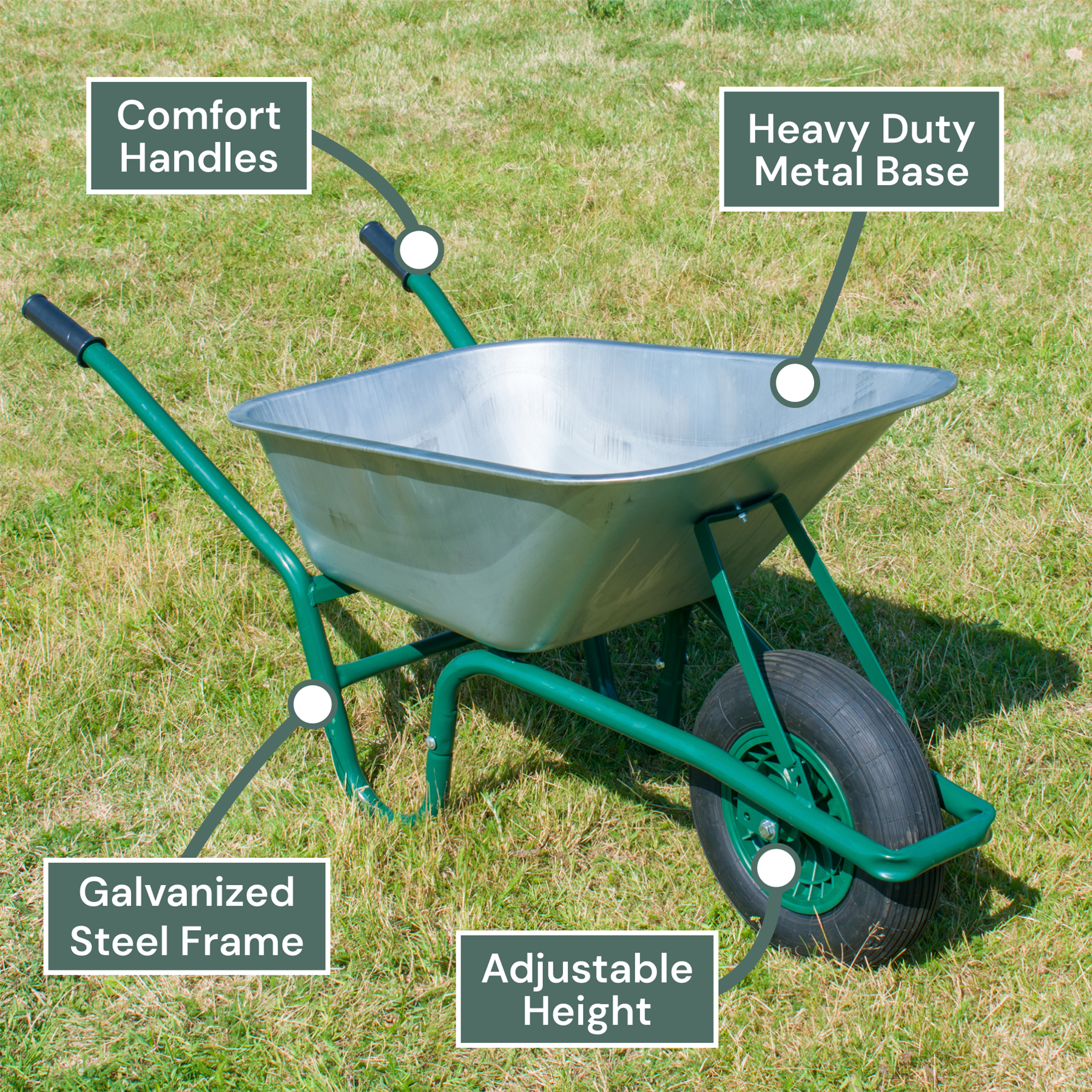 KCT 85L Garden Wheelbarrow with Pneumatic Tyre