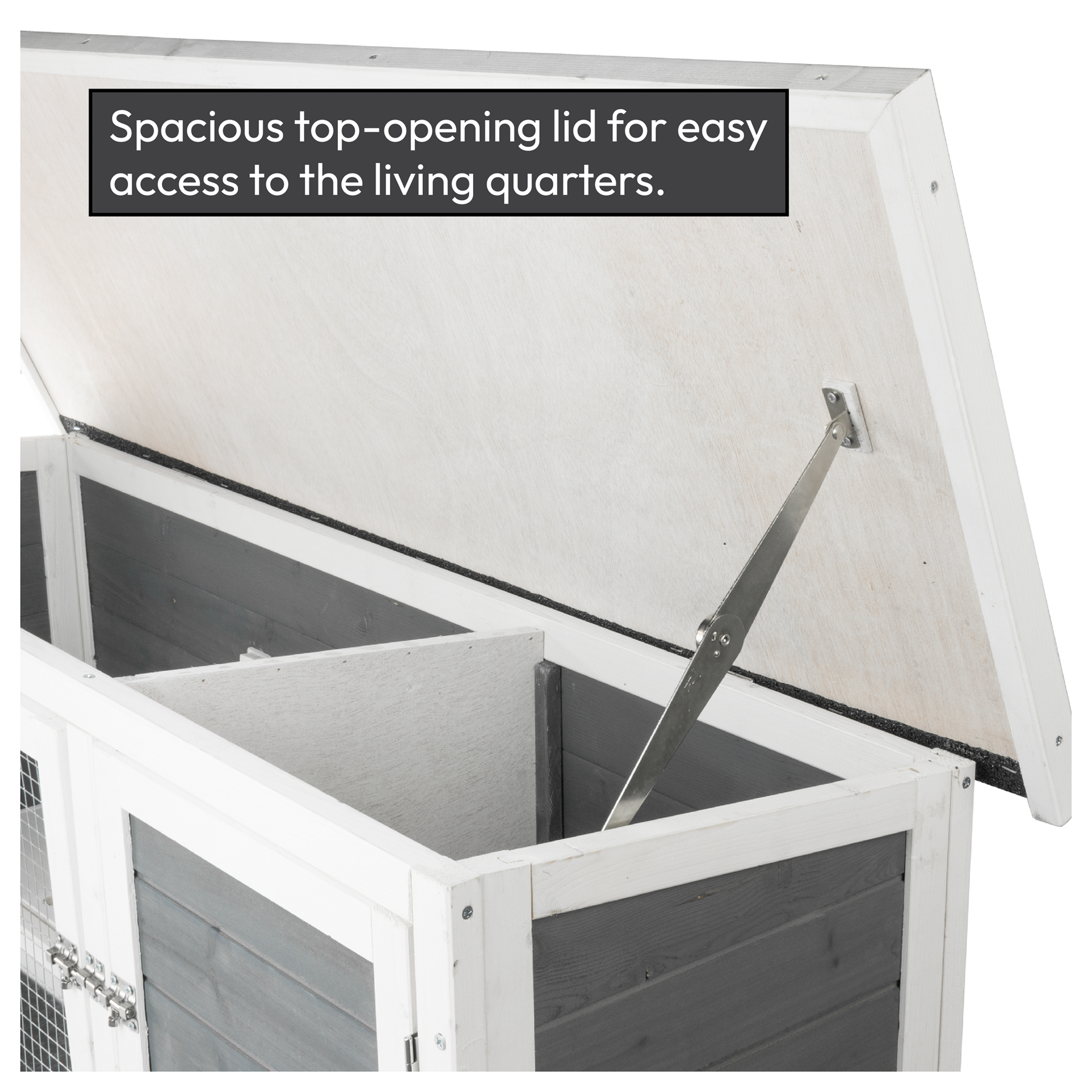 KCT Ancona 4ft Rabbit Hutch with Extended Run - Grey