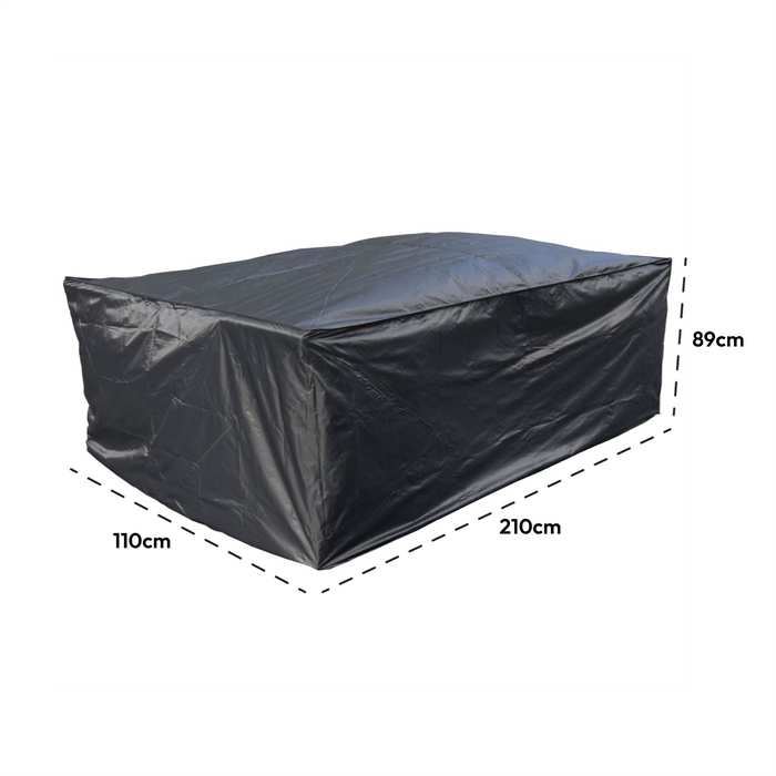 Funda Rectangular Para Mesa De Jardín 240x70 Cm | Impermeable, Anti-UV Y Con Cierre De Cuerda | Cubre Muebles De Exterior