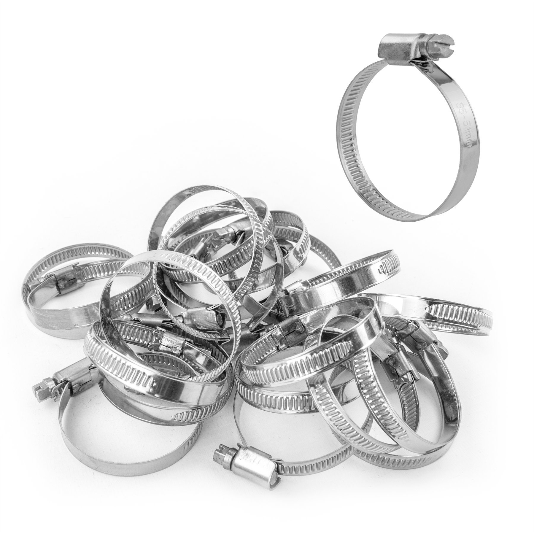 KCT Stainless Steel Hose Pipe Clip Tube Clamps for All types of Hose