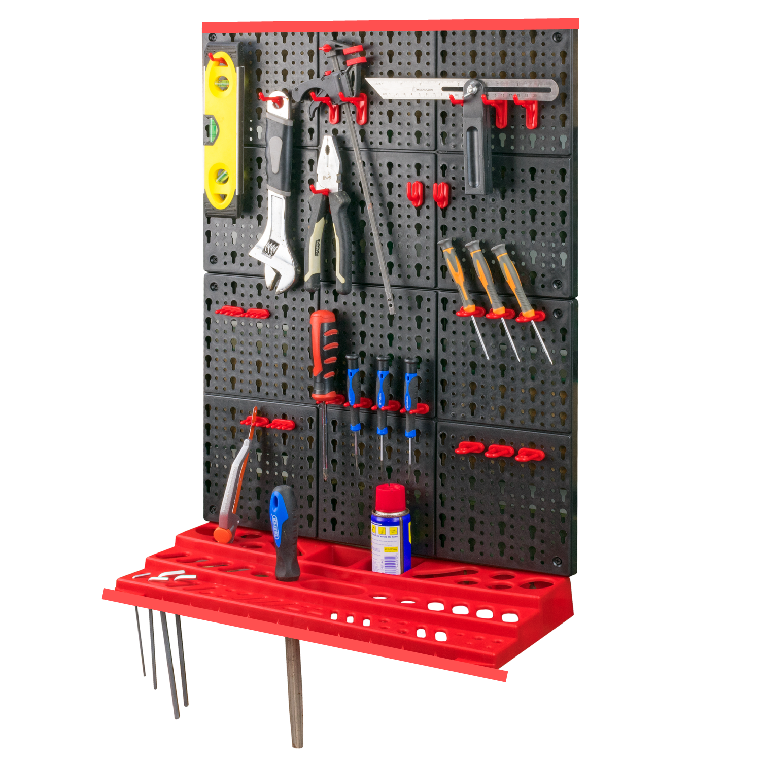 KCT 3pcs Wall Mount Storage Organiser