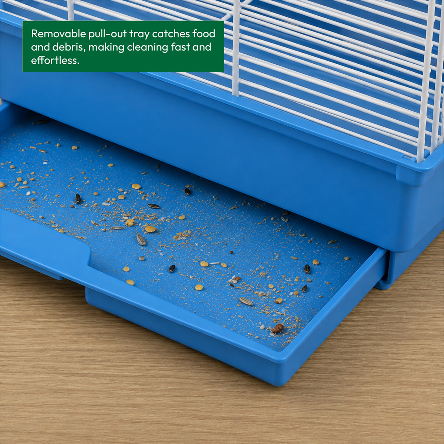 KCT Santiago Small Exotic Bird Travel Cage - Blue