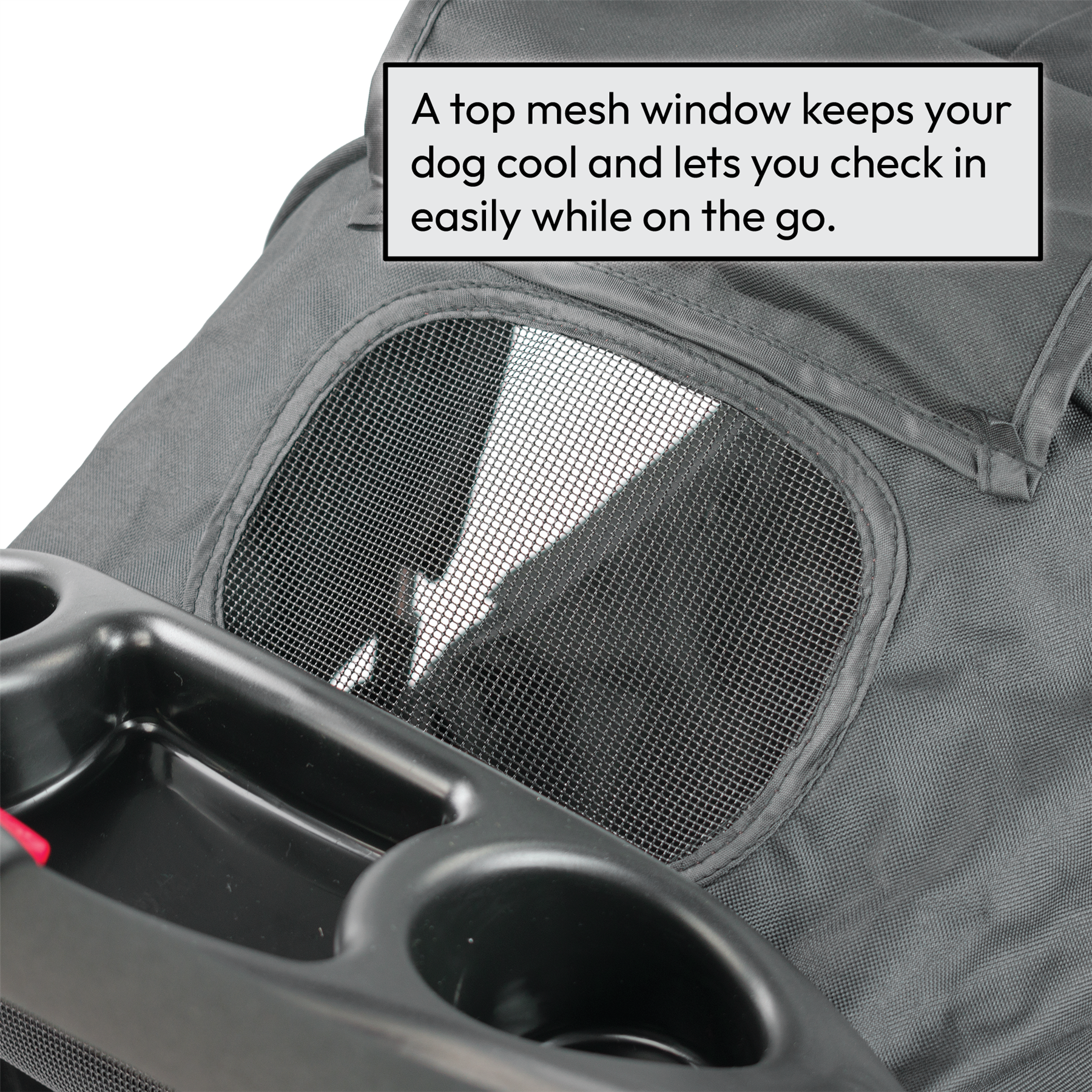 KCT Hooded Pet Stroller with Storage