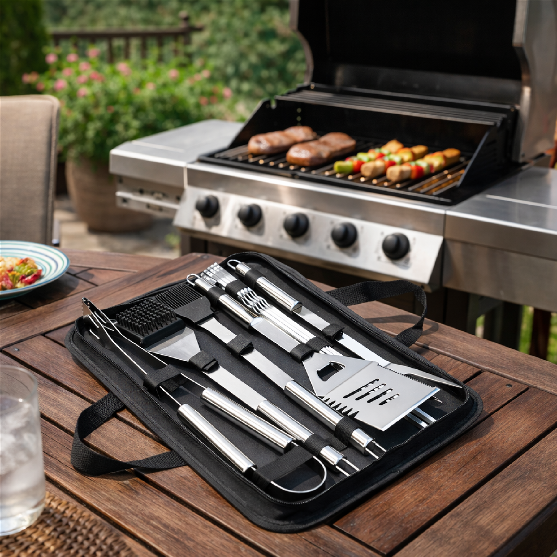 KCT BBQ Tool Set - 10 Piece