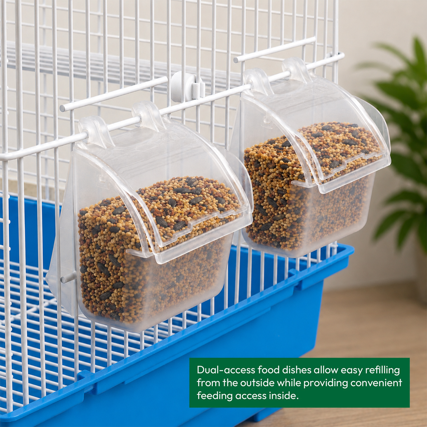 KCT Santiago Small Exotic Bird Travel Cage - Blue
