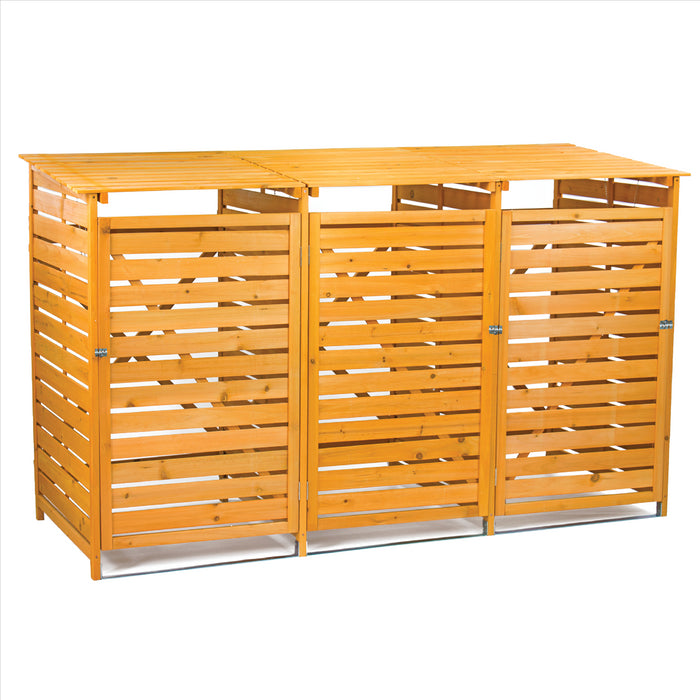 KCT Triple Wheelie Bin Storage Shed