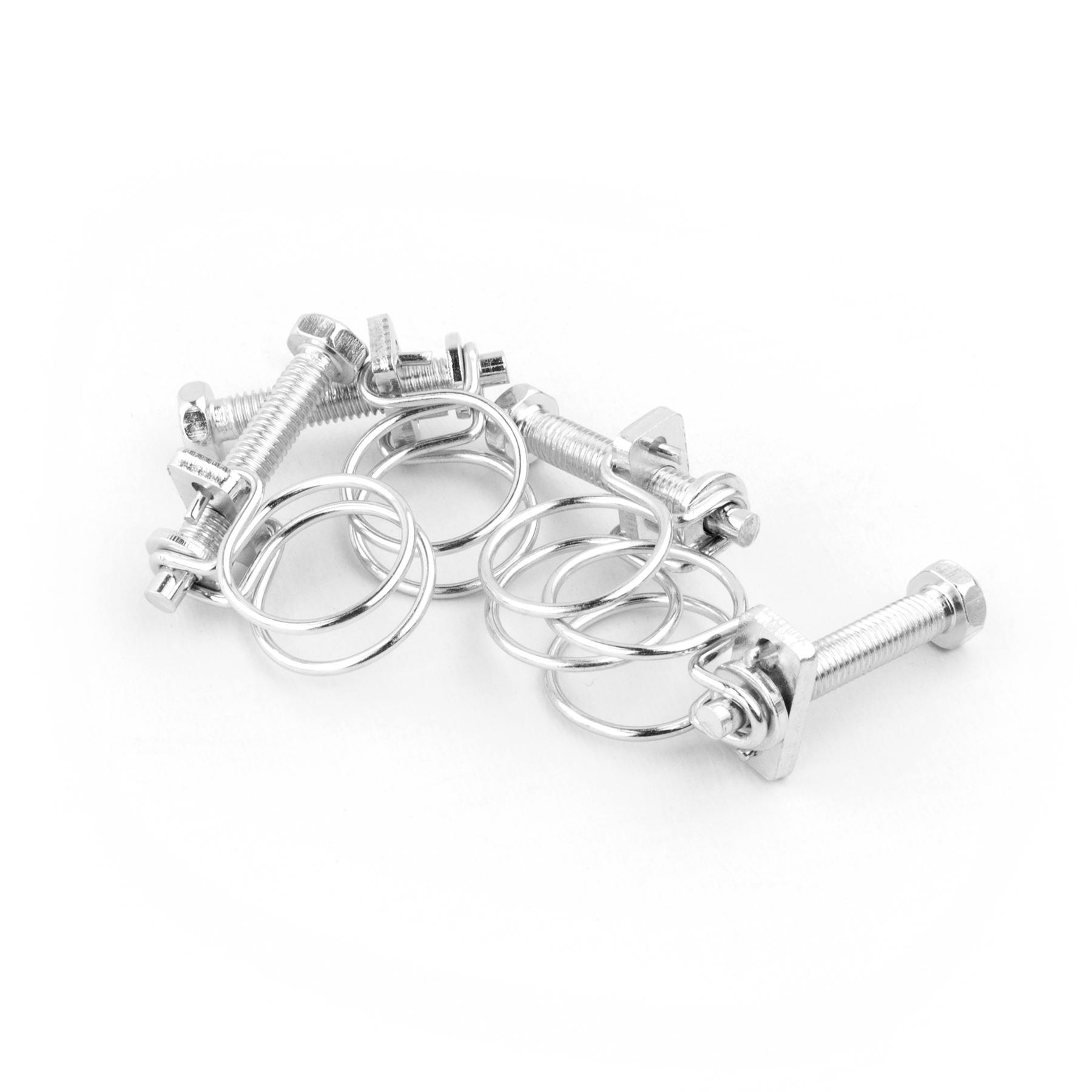 KCT Universal Double Wire Hose Clips Pipe Screw Clamps for All Types of Hose