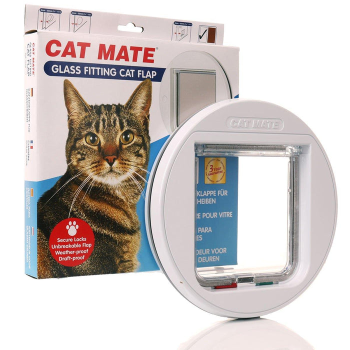 Cat Mate Large Glass Fitting Cat Flap