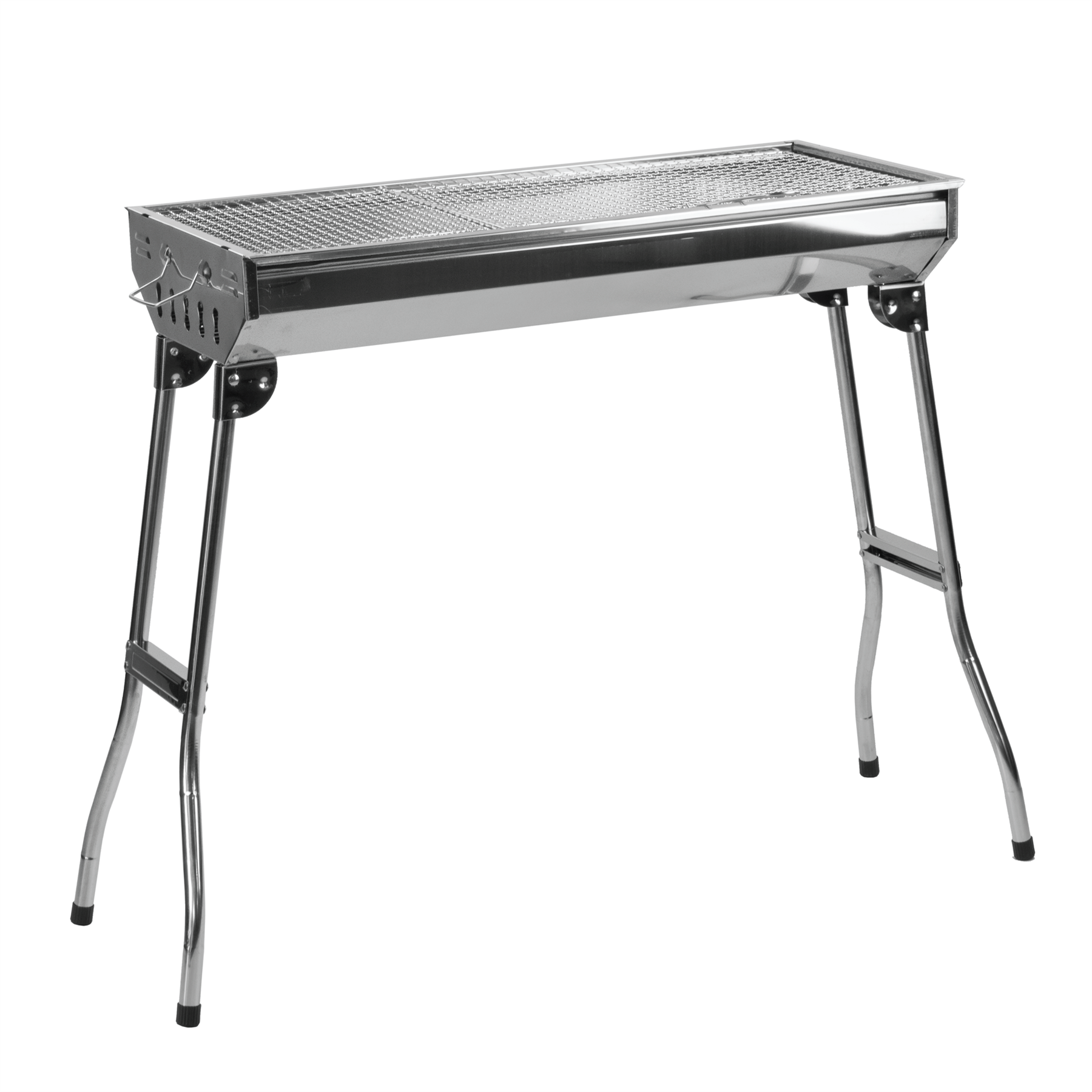 KCT Stainless Steel Portable Folding BBQ Charcoal Barbecue Grill With Tool Kit