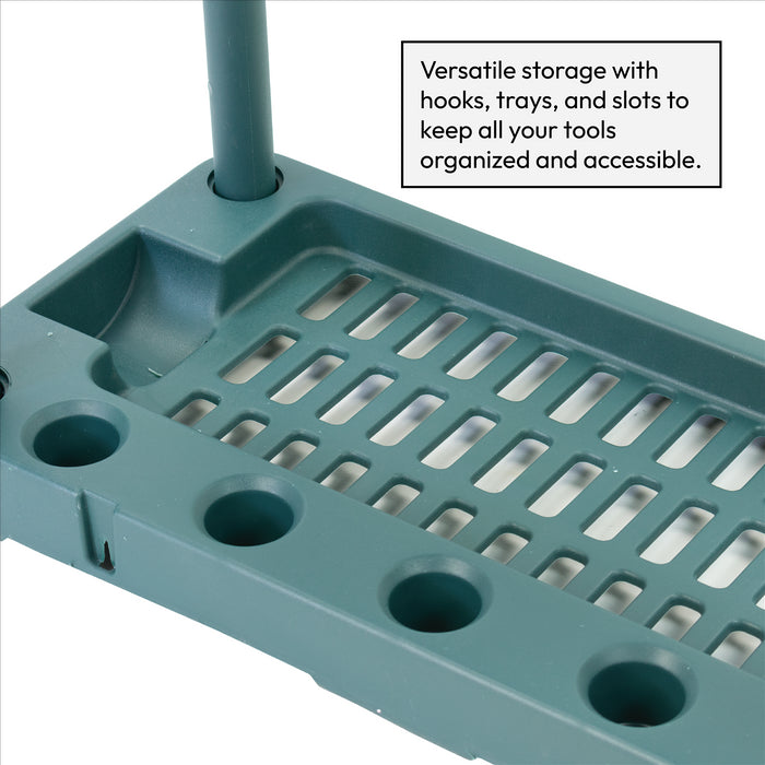 KCT Garden Tool Rack Trolley with Wheels