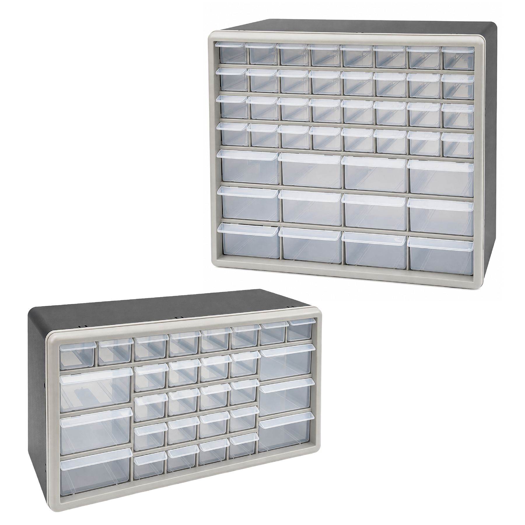 KCT Plastic Multi Compartment Wall Mountable Storage Drawer Units