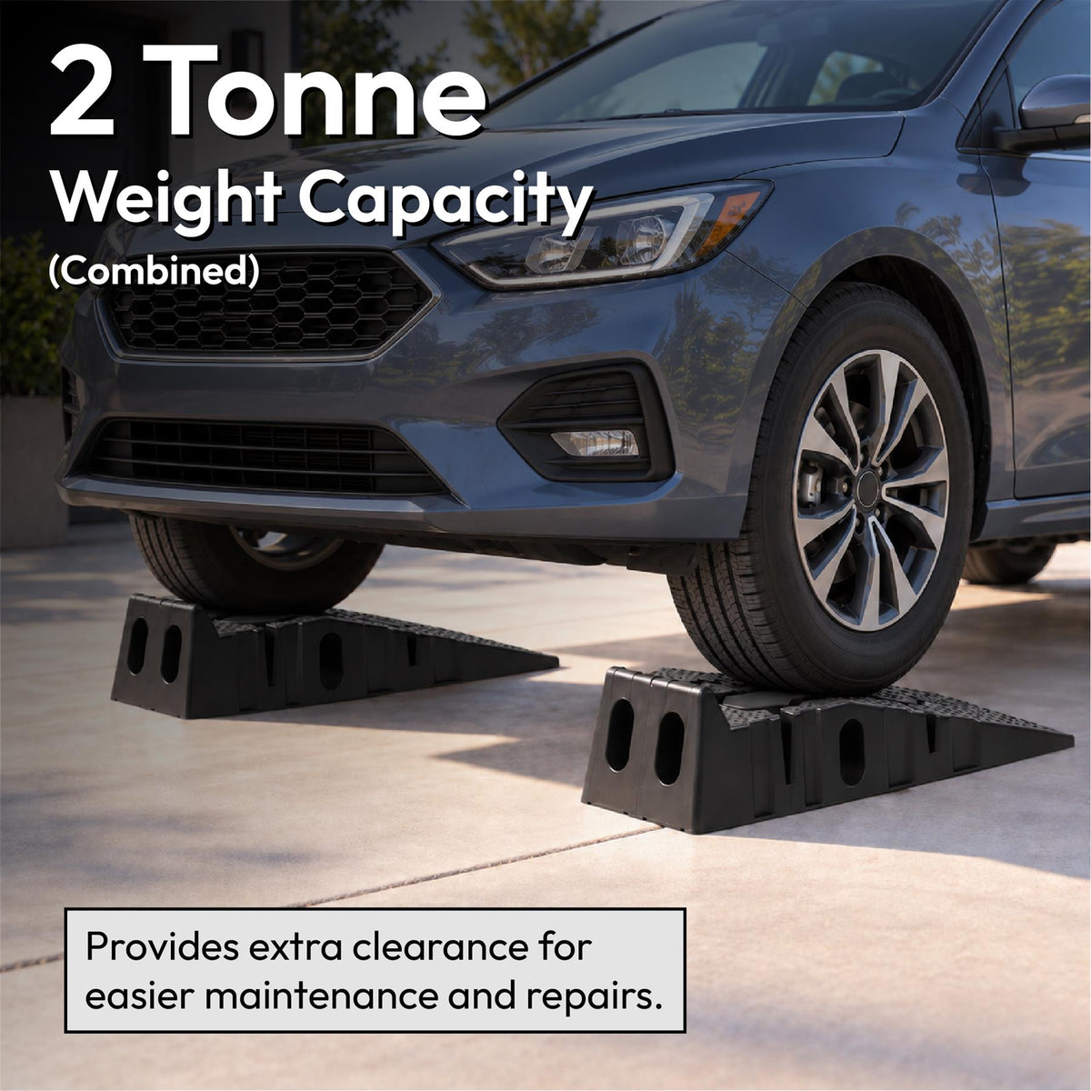 KCT 2 Pack Plastic Car Lifting Ramp