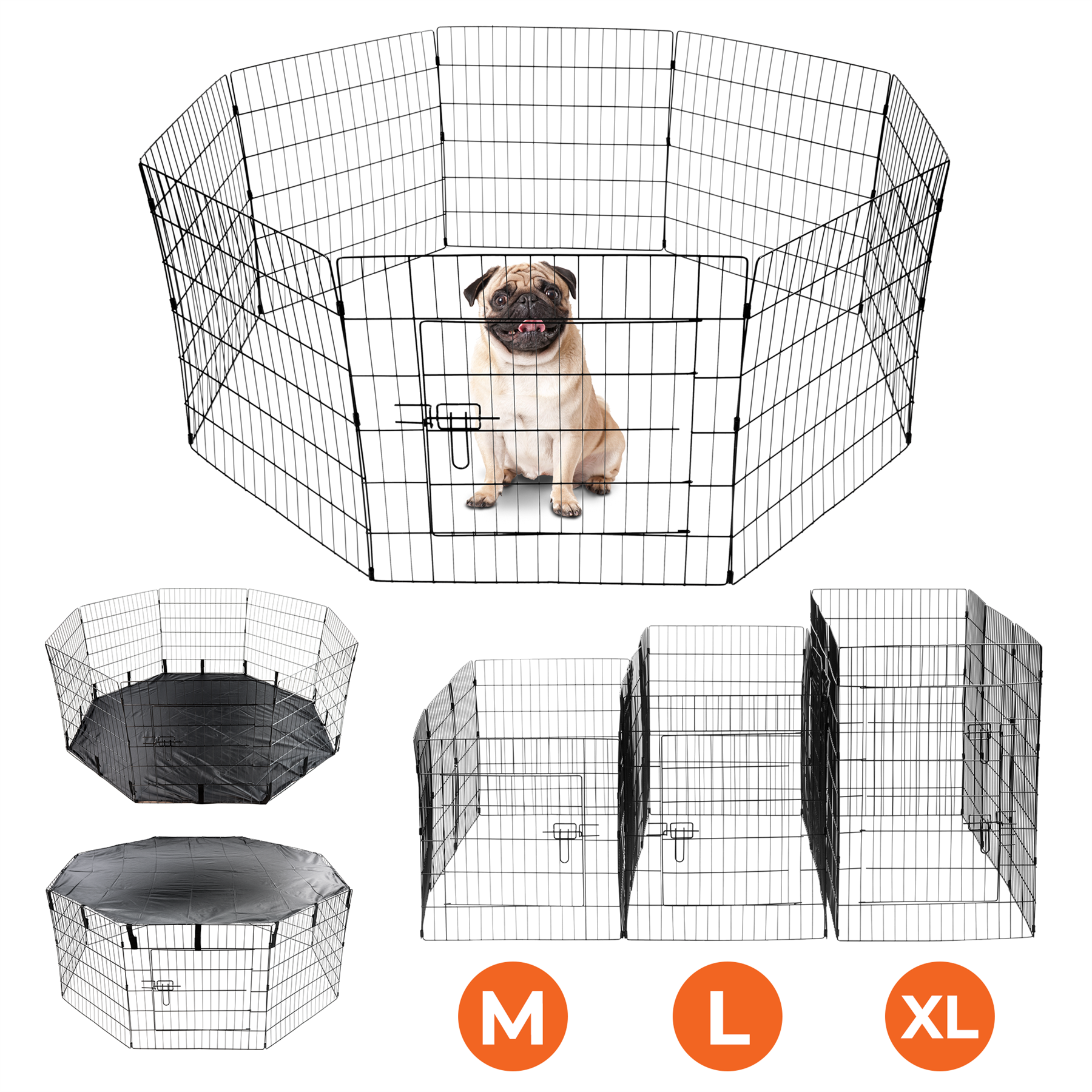 KCT Pet Play Pens- Portable Metal Pens or Run