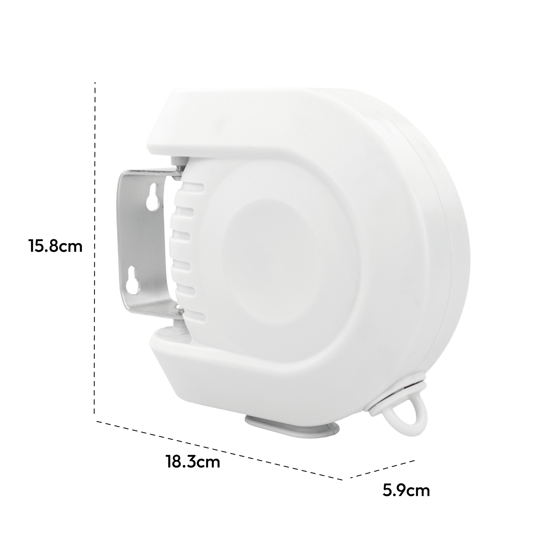 KCT Single Wall Mountable Retractable Washing Line
