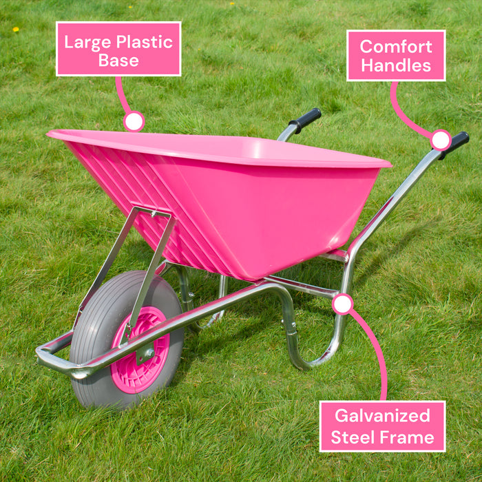 KCT 110 Litre Garden Steel Wheelbarrows