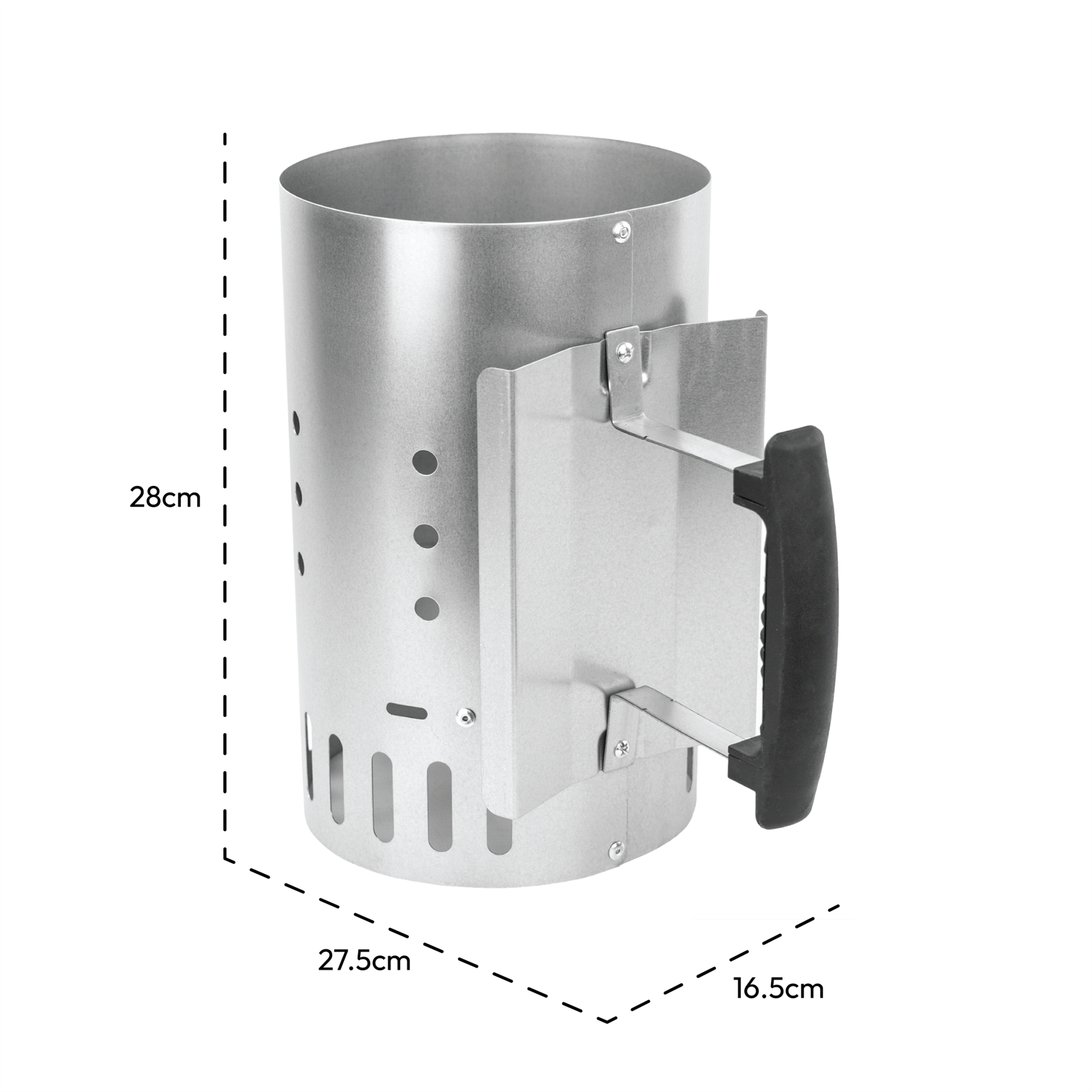 KCT Charcoal BBQ Chimney Starter - Outdoor Quick Start Lighter