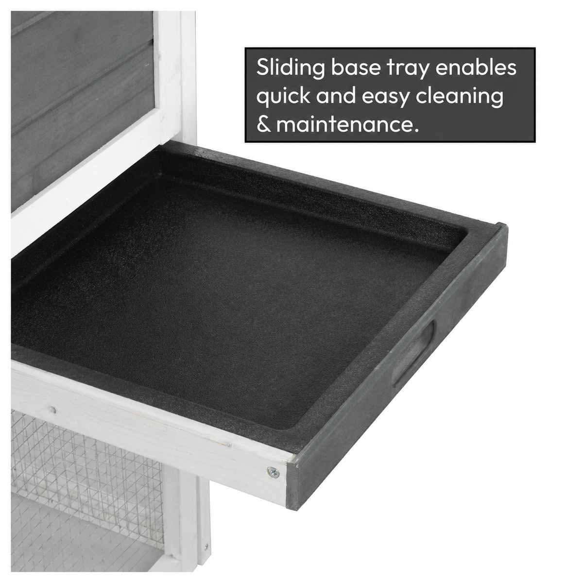 KCT Ancona 4ft Rabbit Hutch with Extended Run - Grey