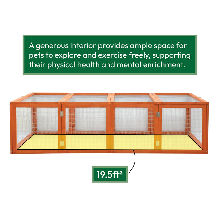 KCT 6ft Wooden Folding Pet Run
