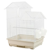 KCT Santiago Small Exotic Bird Travel Cage - White