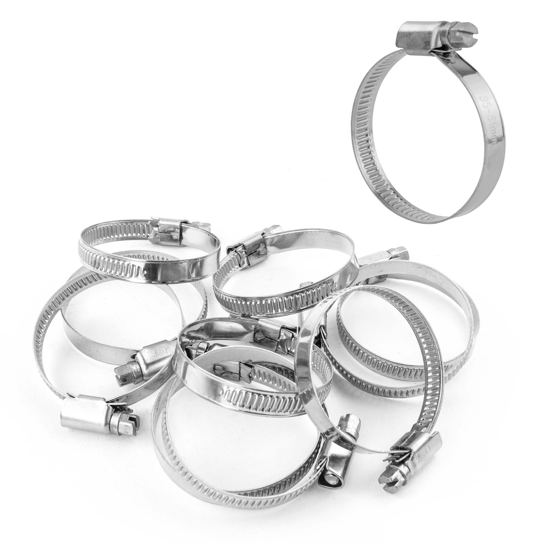 KCT Stainless Steel Hose Pipe Clip Tube Clamps for All types of Hose