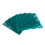 KCT Green Garden Path and Patio Decking Interlocking Tiles - 5 Pieces