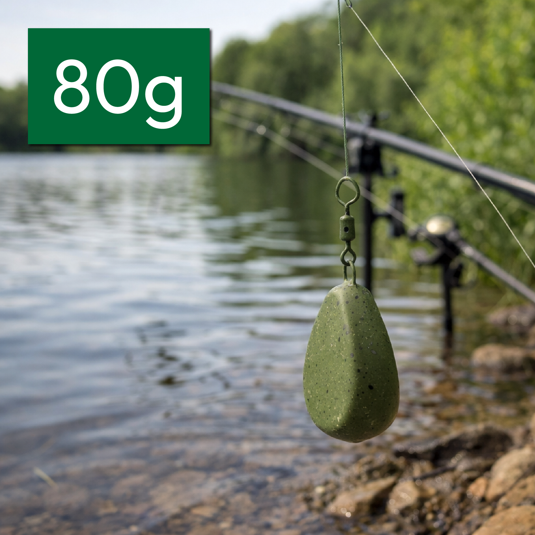 KCT Flat Pear Lead Fishing Weights