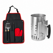 KCT BBQ Tool Set with Charcoal Starter