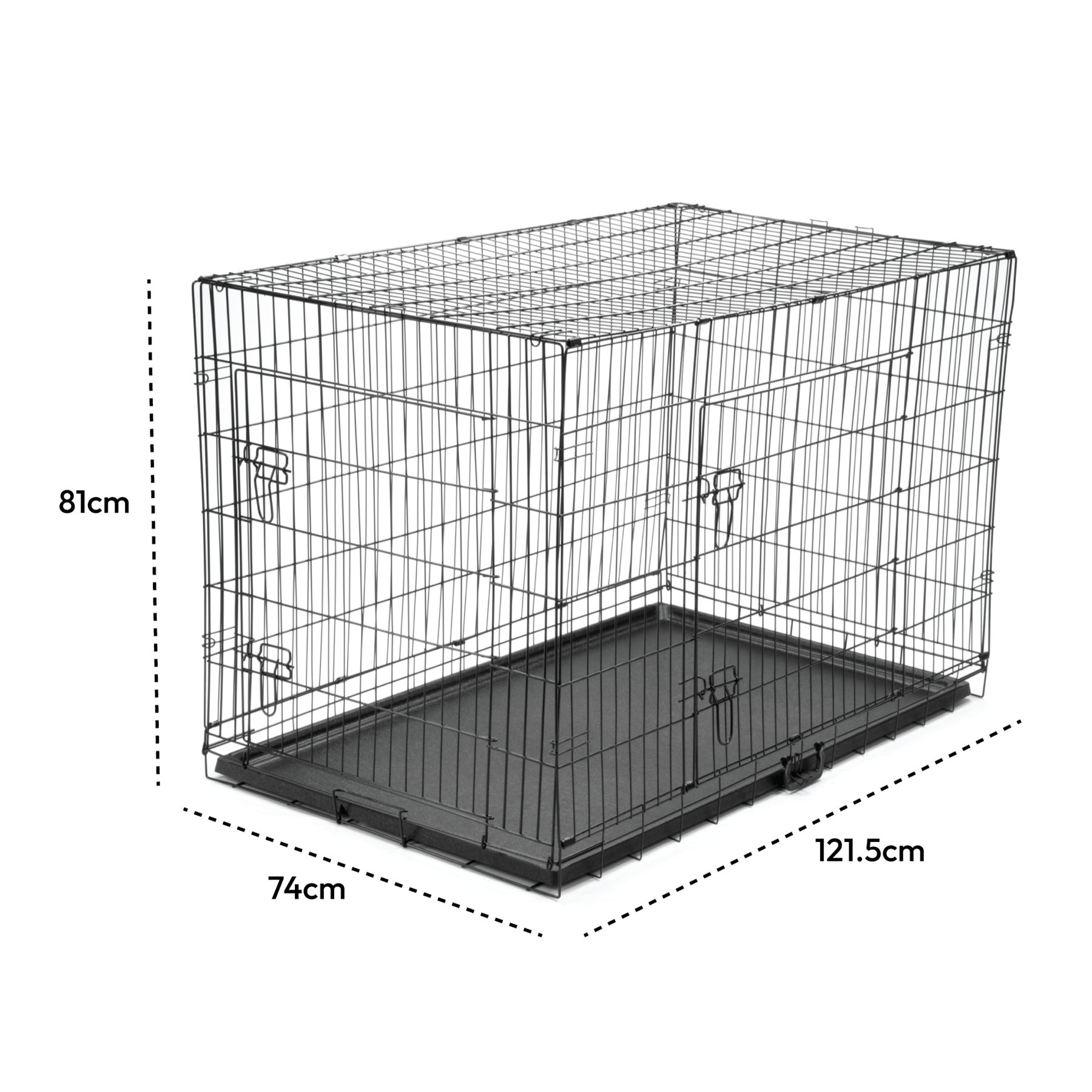 KCT Folding Pet Crate with Fabric Cover