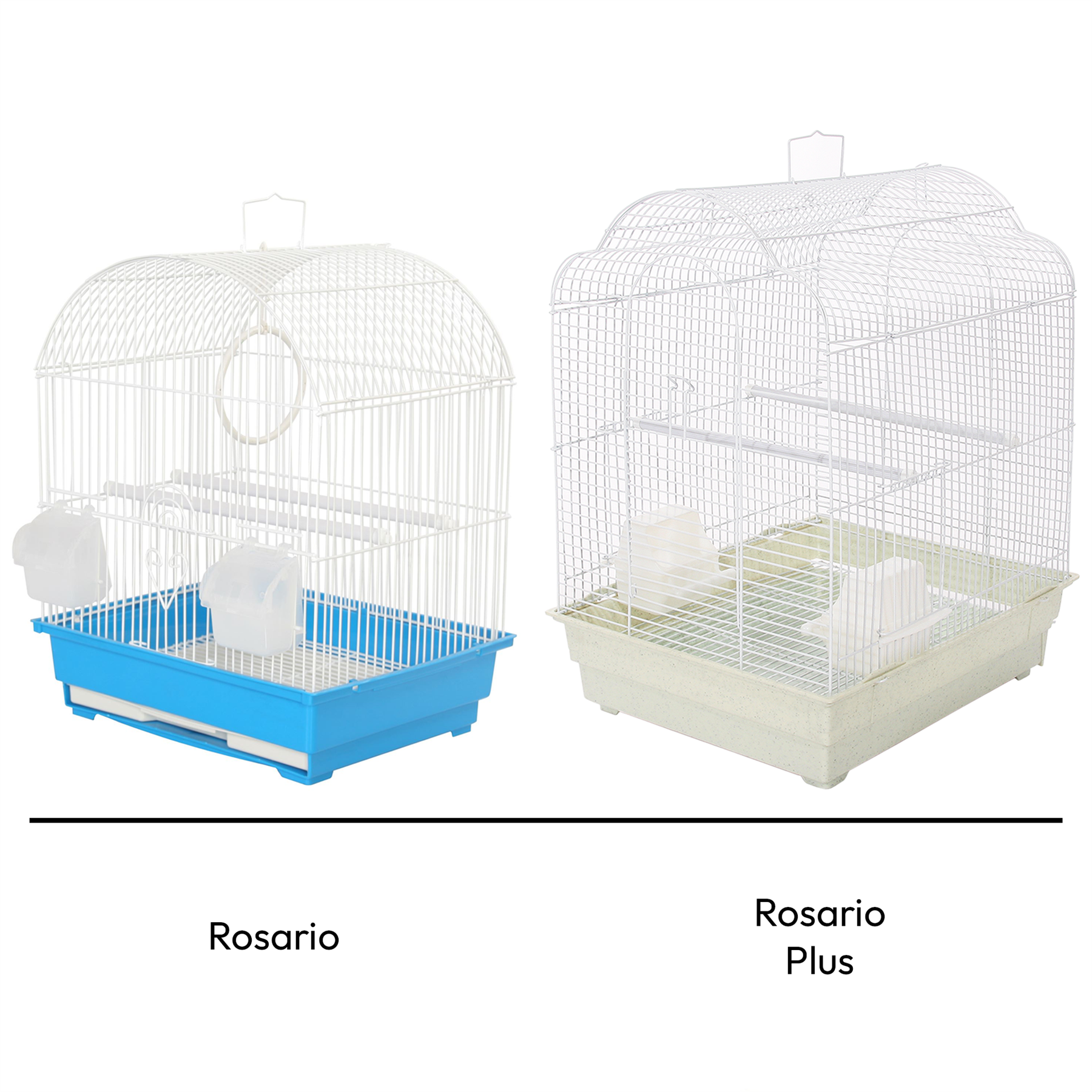 KCT Rosario Plus Exotic Bird Travel Small Cage - White
