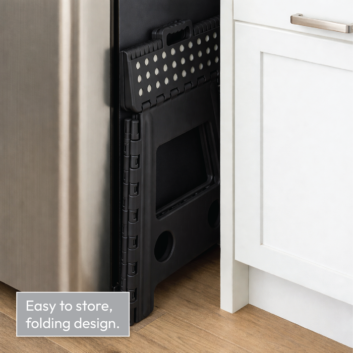 KCT Folding Multi Purpose Household Foldaway Step Stool Black