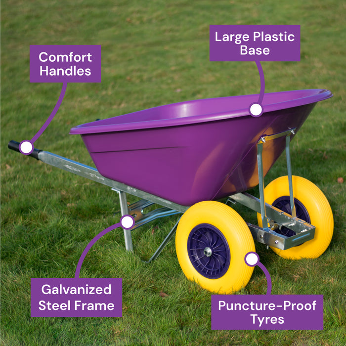 KCT 160L XL Twin Wheelbarrow