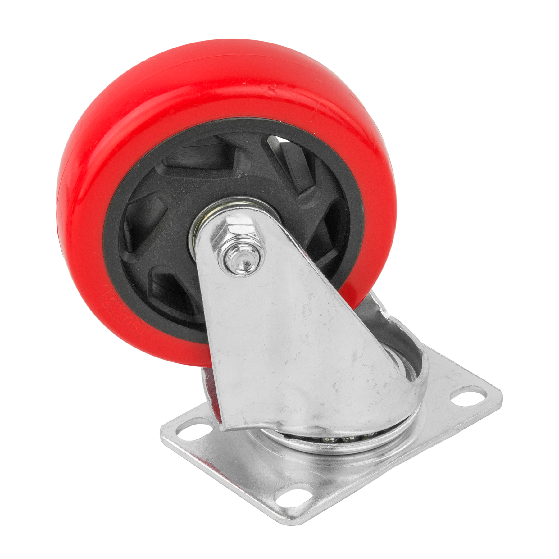 KCT Heavy Duty 100mm Castor Wheels with Brakes - 4 Pack