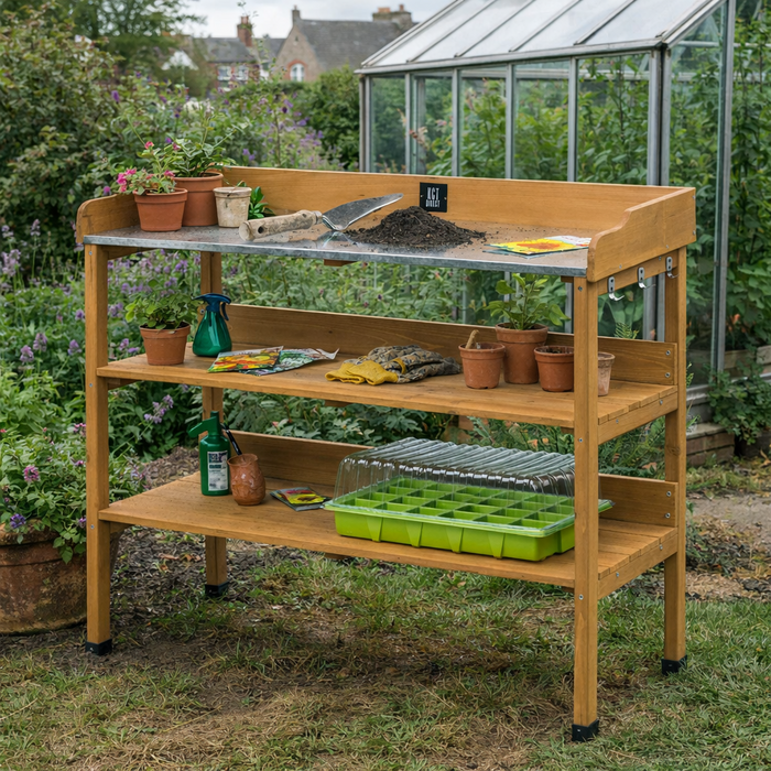 KCT 3 Tier Wooden Garden Potting Bench