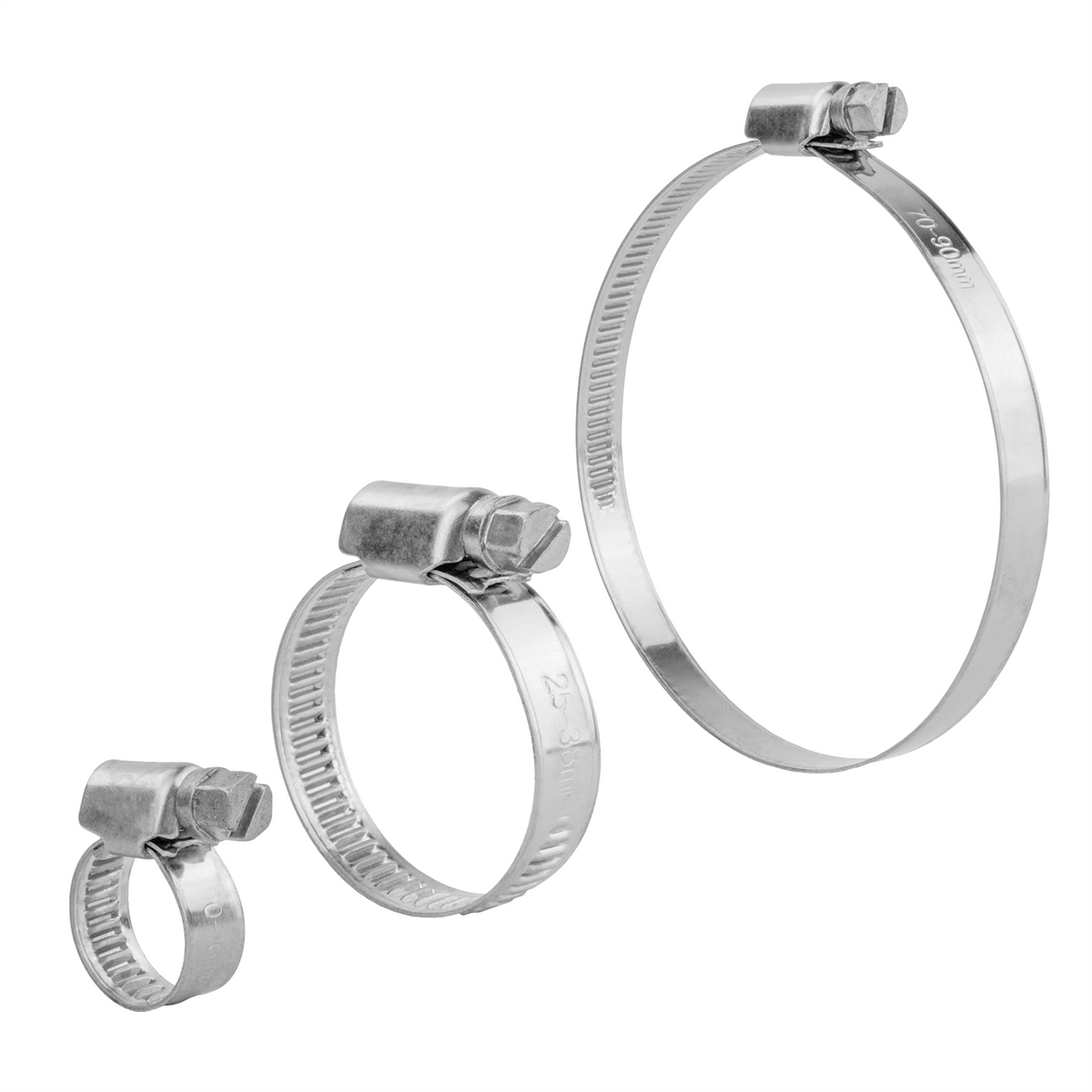 KCT Stainless Steel Hose Pipe Clip Tube Clamps for All types of Hose