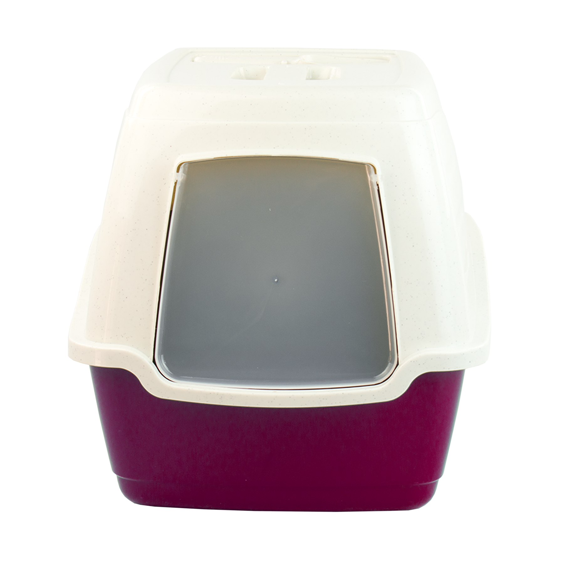 KCT Hooded Cat Litter Box/Tray - Burgundy